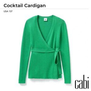 CAbi Vibrant Green Cocktail Cardigan